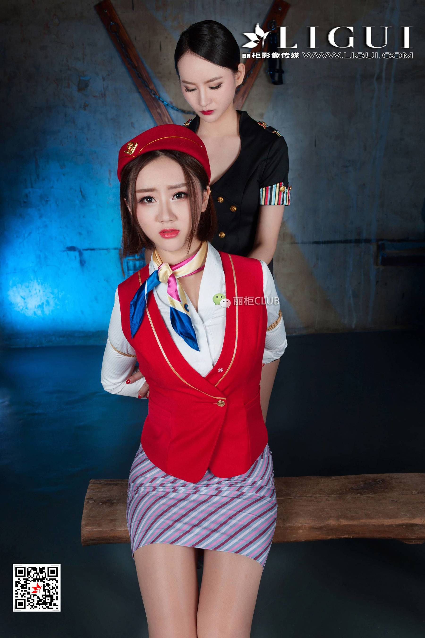 腿模Amy&腿模然然《空姐丝袜美束》 [丽柜LIGUI] 网络丽人-秀人网官方网站
